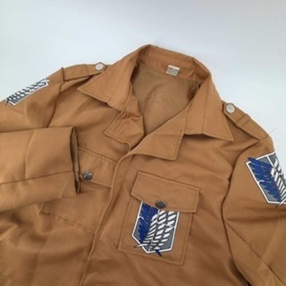 Attack on Titan Scout Regiment Cosplay Jacket Wings of Freedom Brown XL